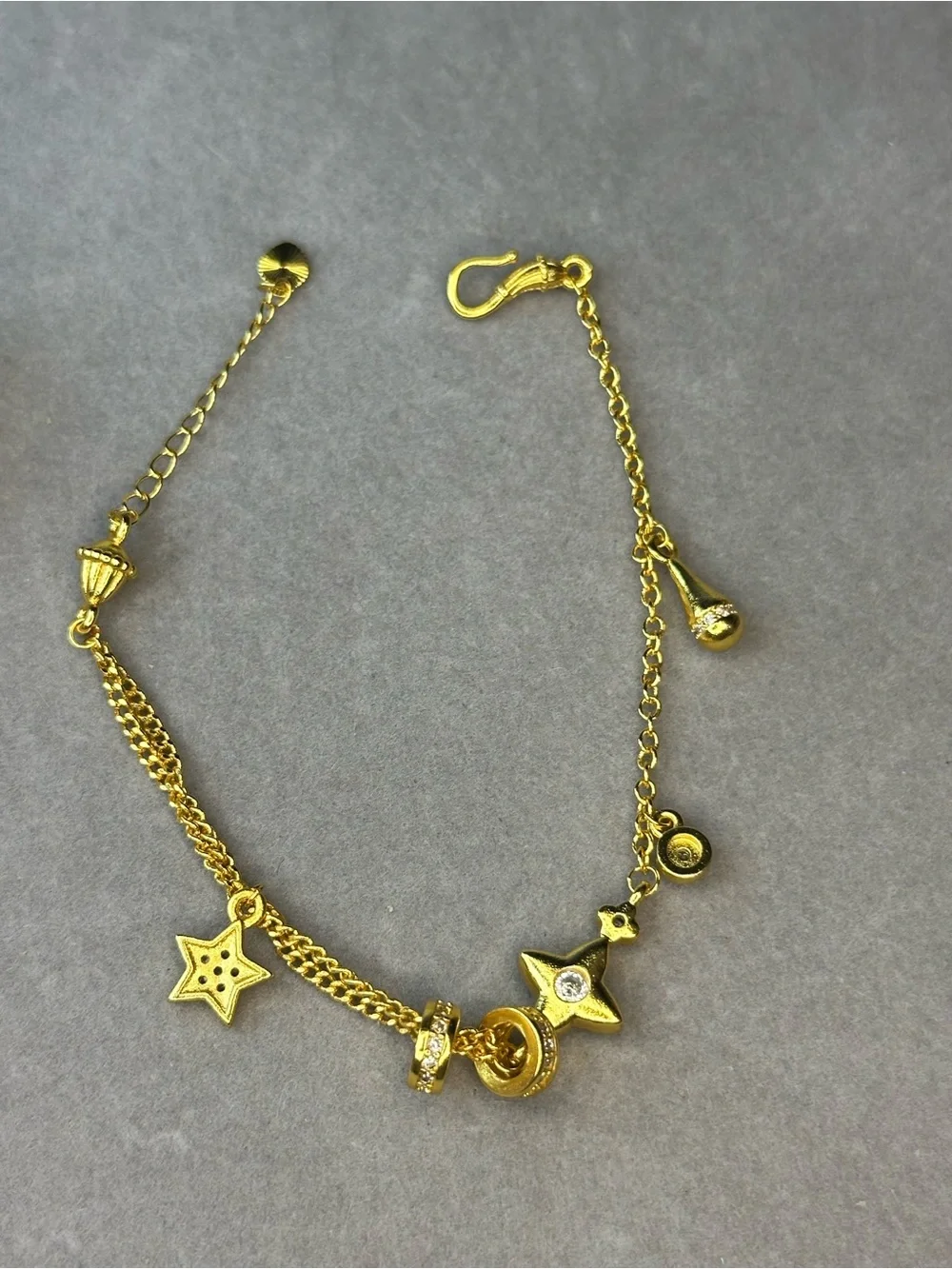 Gold-Tone Star Charm Bracelet - Women Jewelry
